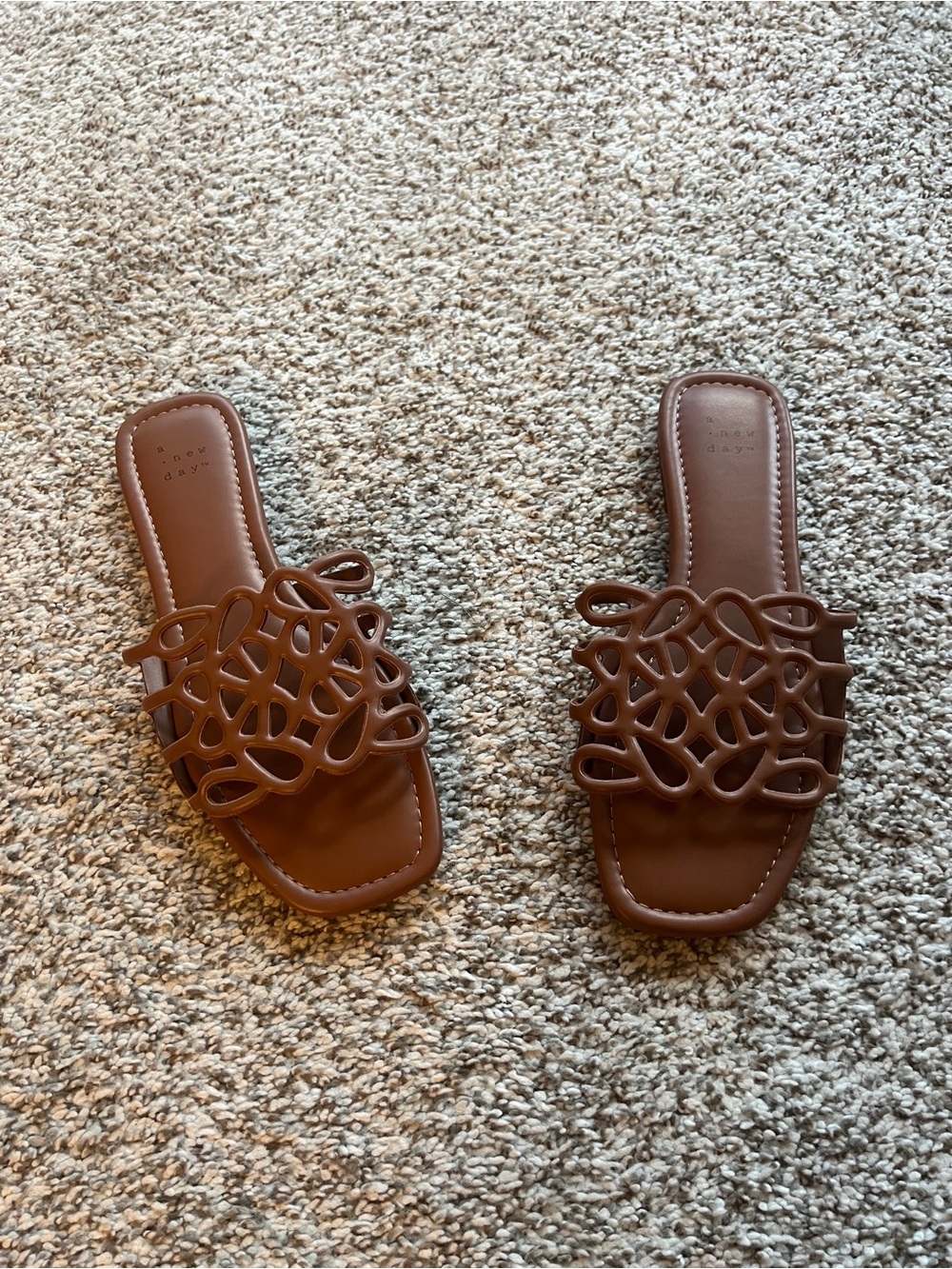 Target a new day brown sandals 6.5